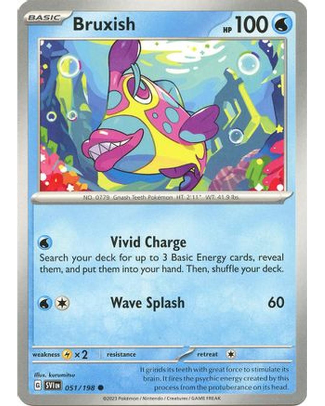 Bruxish 051/198  SV01 Scarlet & Violet Base Set - Common