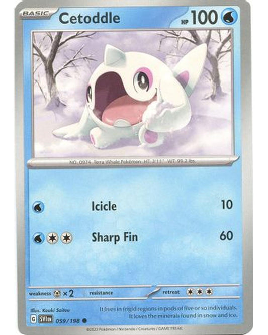 Cetoddle 059/198  - Reverse Holofoil SV01 Scarlet & Violet Base Set - Common