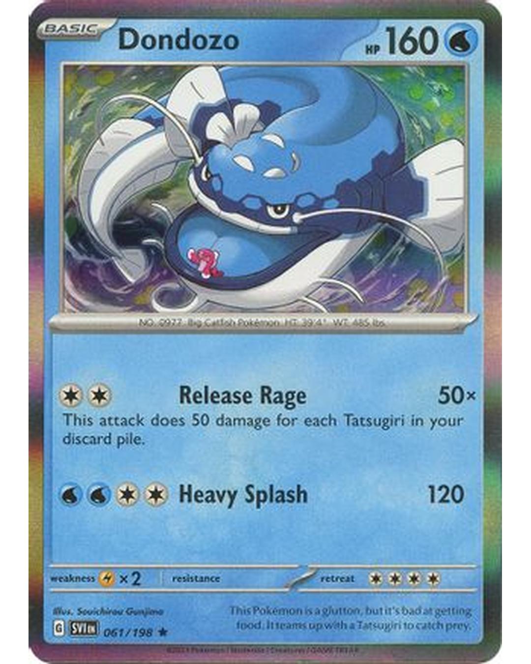 Dondozo 061/198  - Holofoil SV01 Scarlet & Violet Base Set - Rare