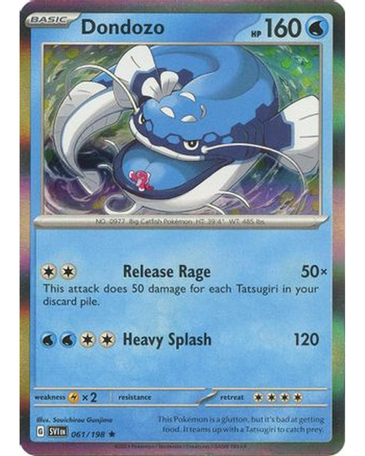 Dondozo 061/198  - Holofoil SV01 Scarlet & Violet Base Set - Rare