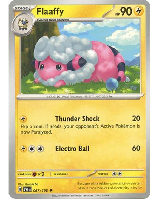 Flaaffy 067/198  - Reverse Holofoil SV01 Scarlet & Violet Base Set - Uncommon