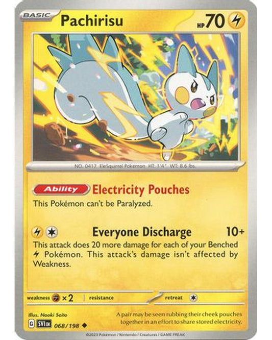 Pachirisu 068/198  - Reverse Holofoil SV01 Scarlet & Violet Base Set - Uncommon