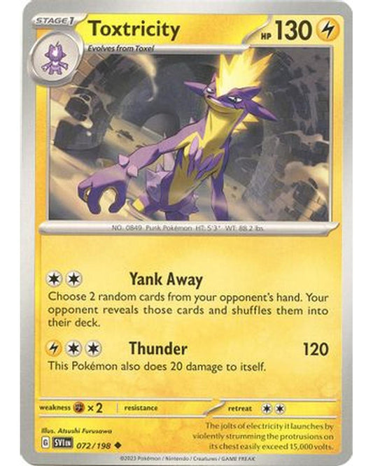 Toxtricity 072/198  SV01 Scarlet & Violet Base Set - Uncommon