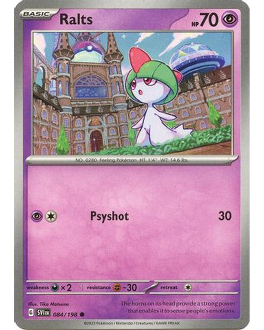 Ralts 084/198  - Reverse Holofoil SV01 Scarlet & Violet Base Set - Common