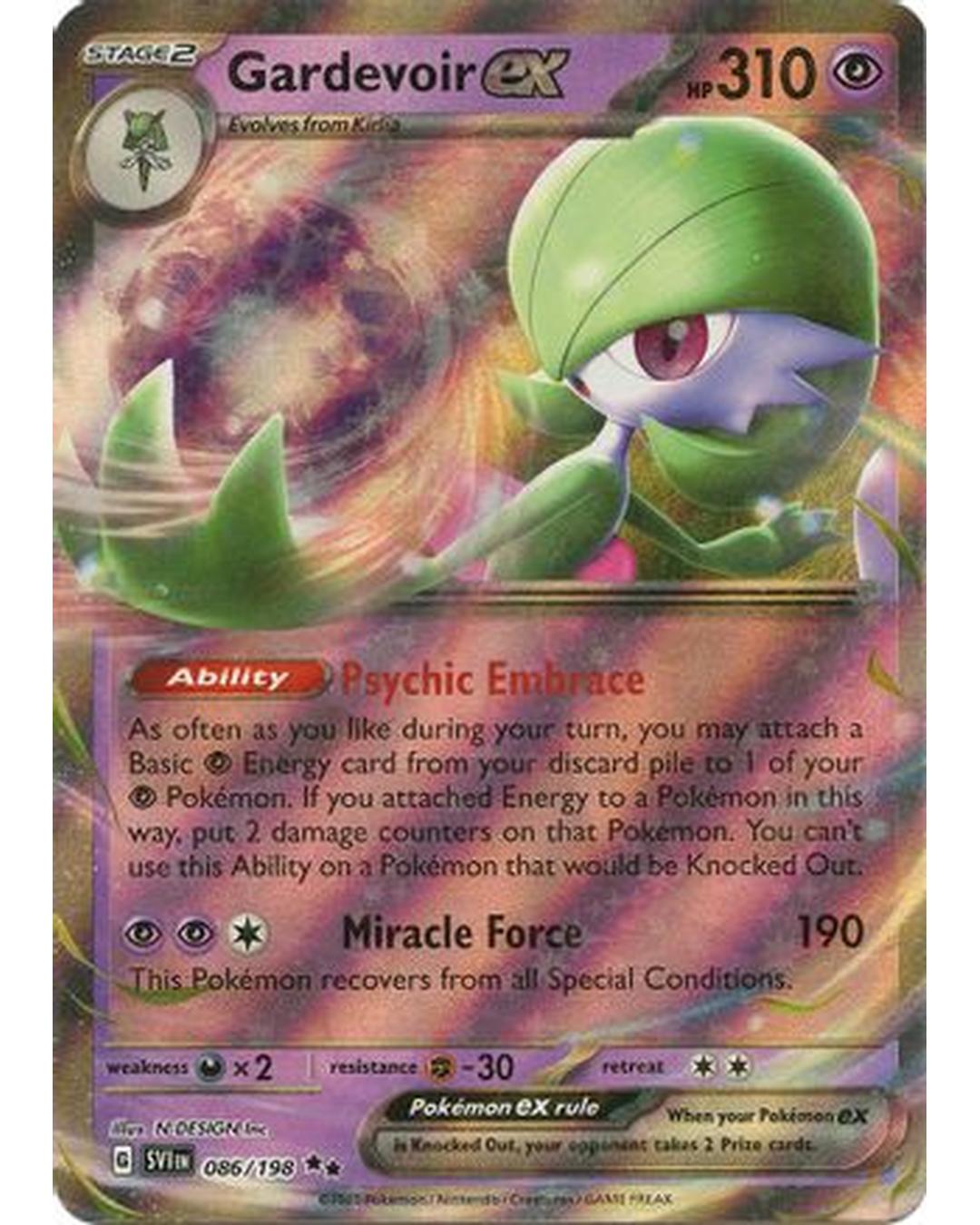 Gardevoir ex 086/198  - Holofoil SV01 Scarlet & Violet Base Set - Double Rare