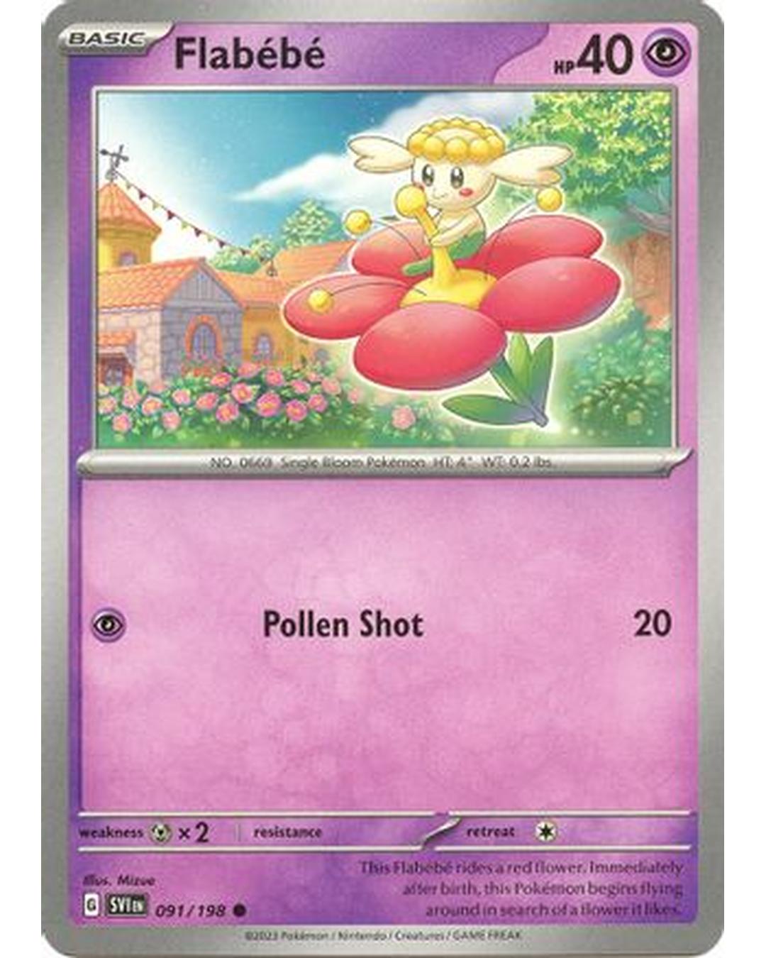 Flabebe 091/198  SV01 Scarlet & Violet Base Set - Common