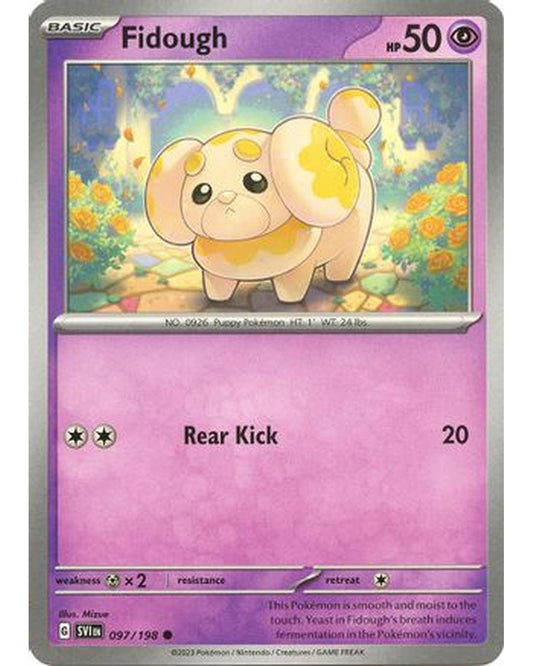 Fidough 097/198  - Reverse Holofoil SV01 Scarlet & Violet Base Set - Common