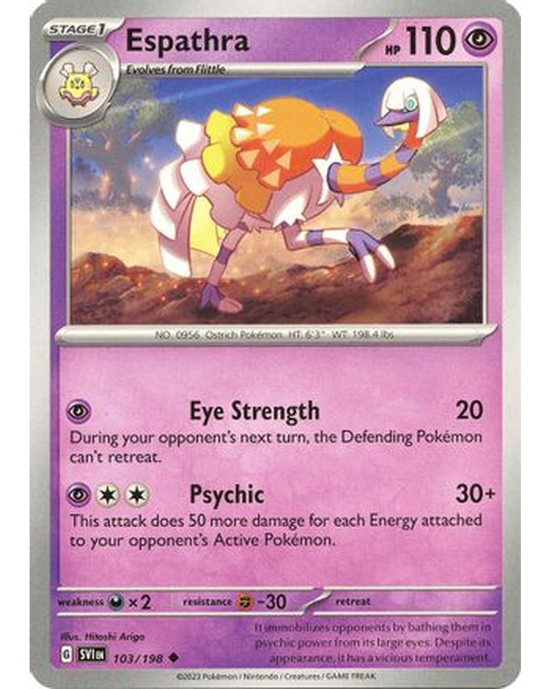 Espathra 103/198  - Reverse Holofoil SV01 Scarlet & Violet Base Set - Uncommon