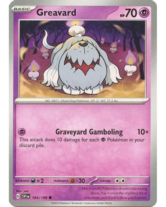 Greavard 104/198  SV01 Scarlet & Violet Base Set - Common