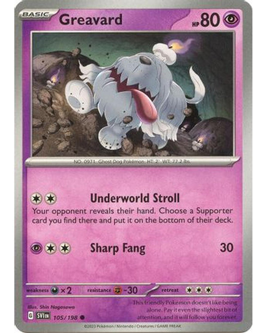 Greavard 105/198  SV01 Scarlet & Violet Base Set - Common