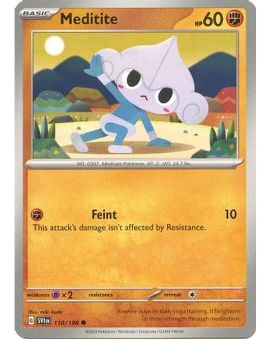 Meditite 110/198  - Reverse Holofoil SV01 Scarlet & Violet Base Set - Common