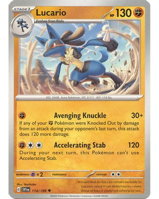 Lucario 114/198  SV01 Scarlet & Violet Base Set - Uncommon