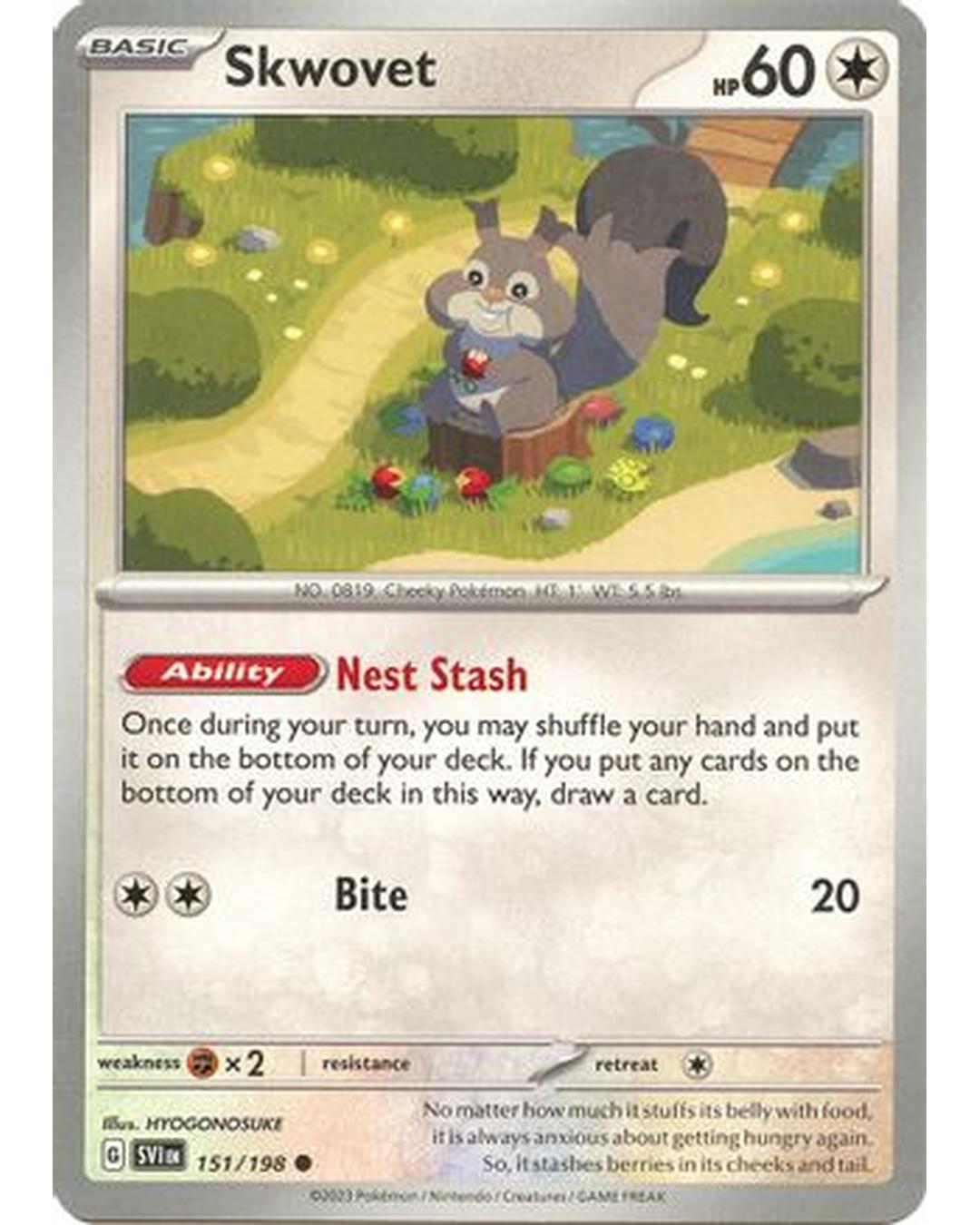 Skwovet 151/198  SV01 Scarlet & Violet Base Set - Common