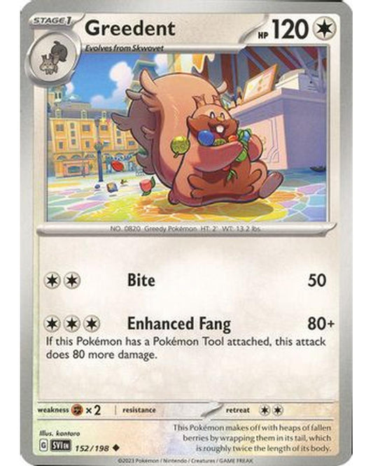 Greedent 152/198  SV01 Scarlet & Violet Base Set - Uncommon