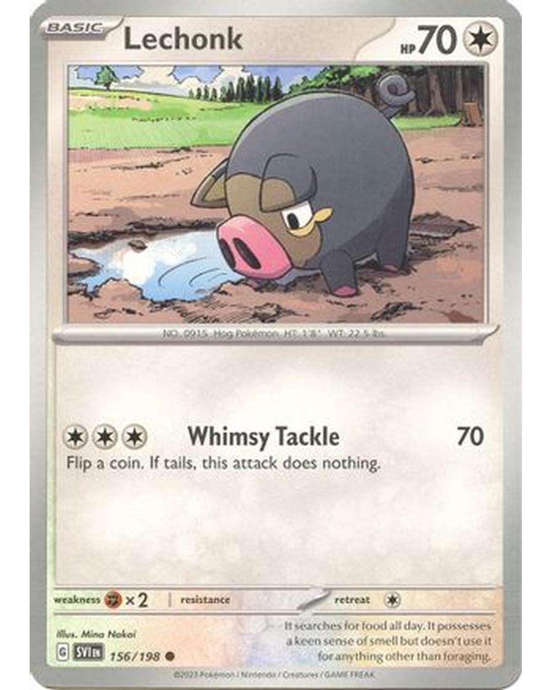 Lechonk 156/198  SV01 Scarlet & Violet Base Set - Common