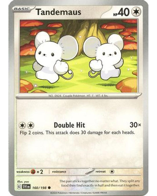Tandemaus 160/198  - Reverse Holofoil SV01 Scarlet & Violet Base Set - Common
