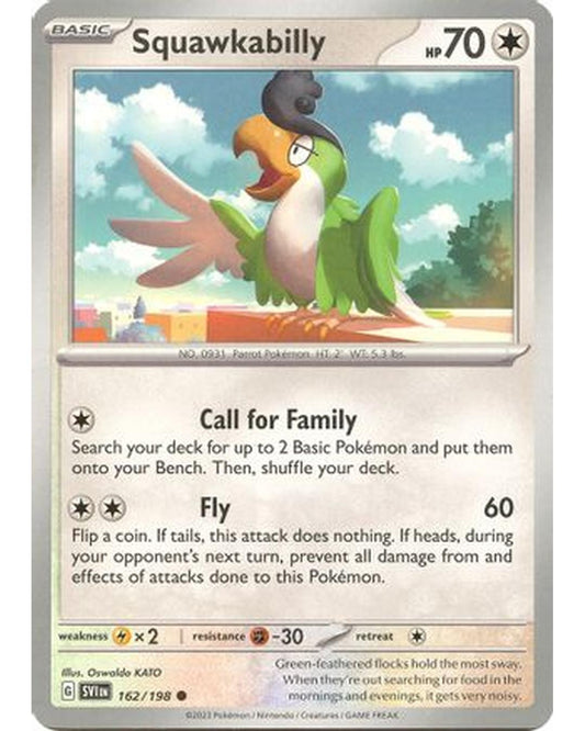 Squawkabilly 162/198  SV01 Scarlet & Violet Base Set - Common