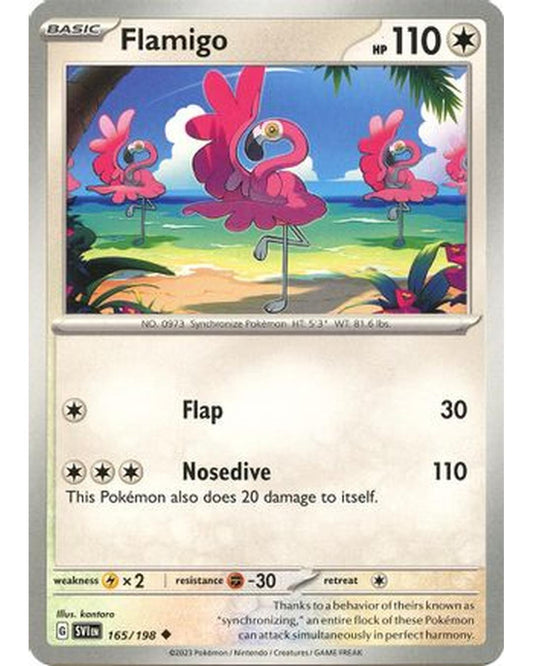 Flamigo 165/198  - Reverse Holofoil SV01 Scarlet & Violet Base Set - Uncommon