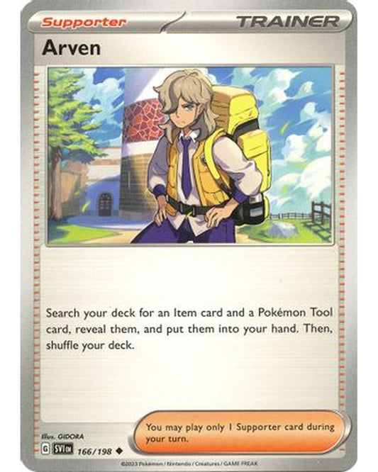 Arven 166/198  - Reverse Holofoil SV01 Scarlet & Violet Base Set - Uncommon