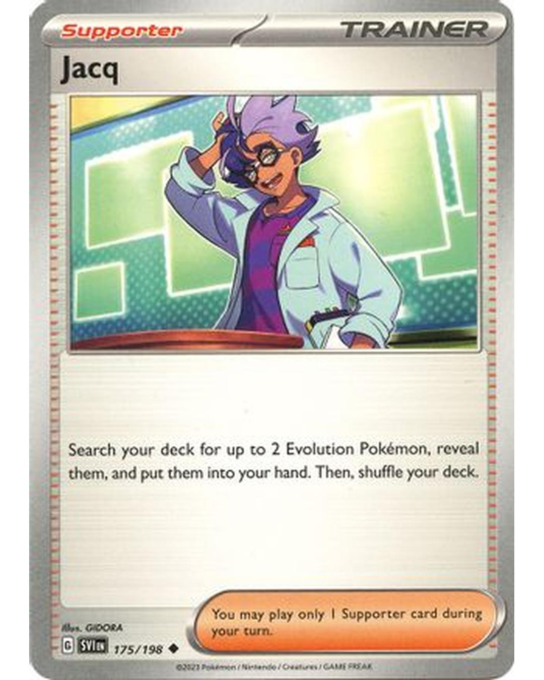 Jacq 175/198  - Reverse Holofoil SV01 Scarlet & Violet Base Set - Uncommon