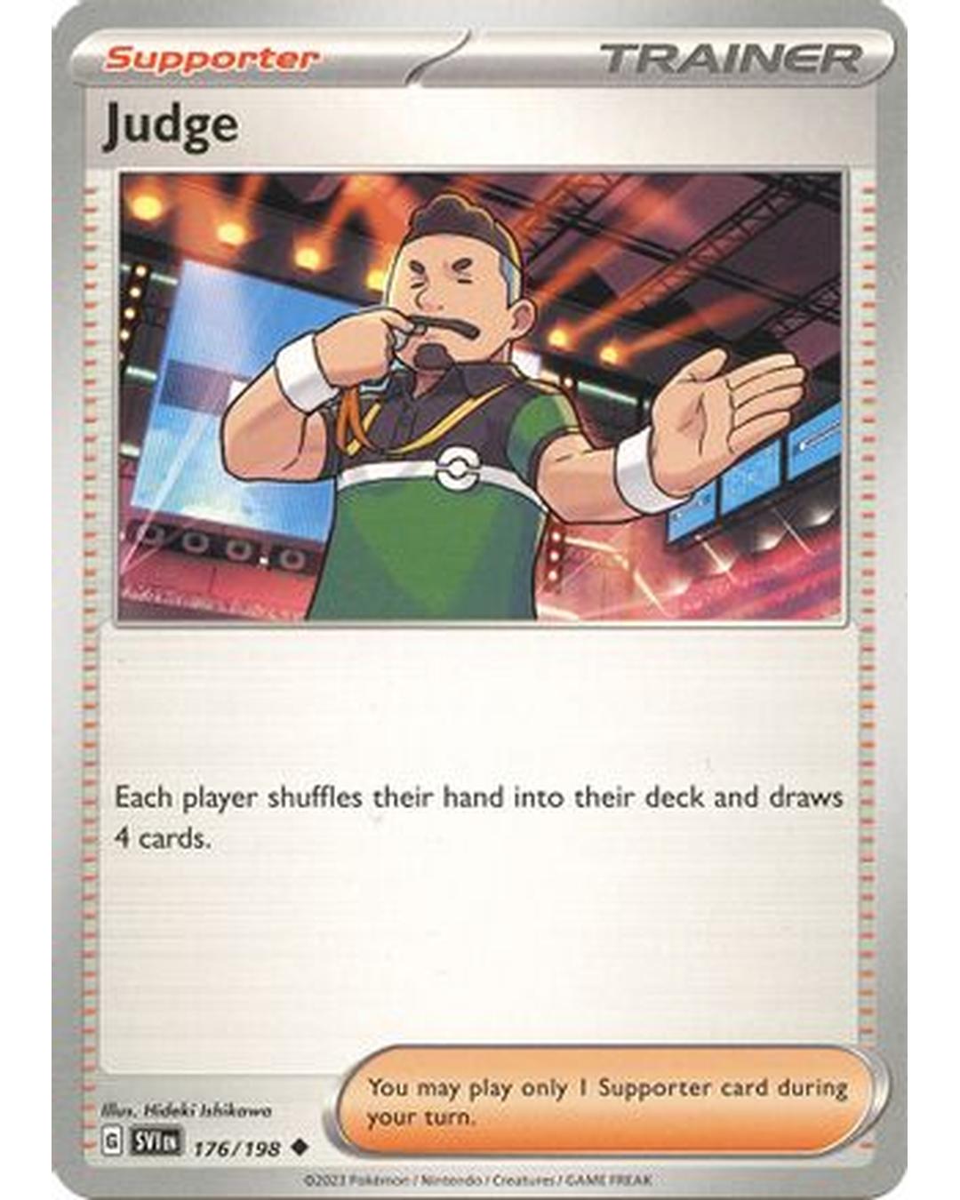 Judge 176/198  - Reverse Holofoil SV01 Scarlet & Violet Base Set - Uncommon