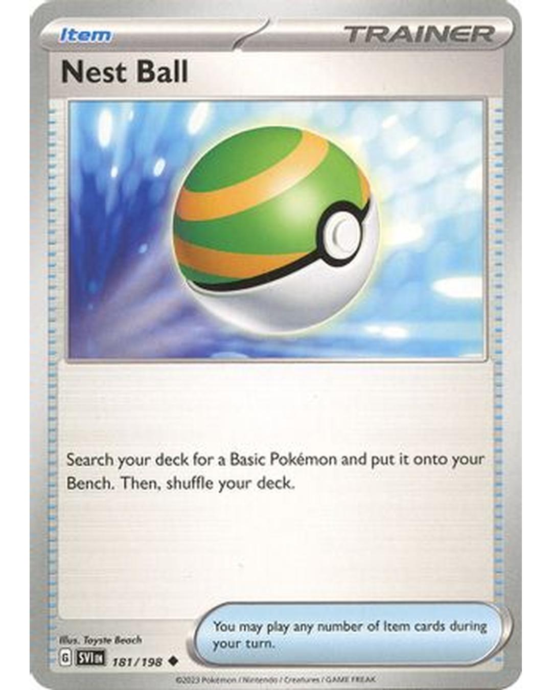 Nest Ball 181/198  - Reverse Holofoil SV01 Scarlet & Violet Base Set - Uncommon