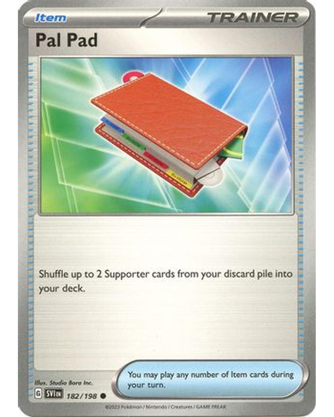 Pal Pad 182/198  - Reverse Holofoil SV01 Scarlet & Violet Base Set - Common