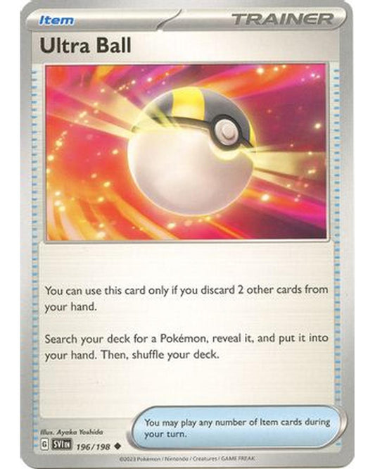 Ultra Ball 196/198  - Reverse Holofoil SV01 Scarlet & Violet Base Set - Uncommon