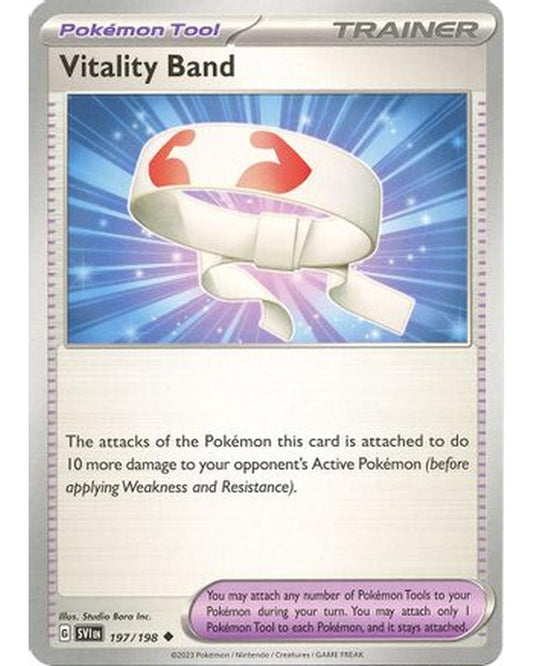 Vitality Band 197/198  - Reverse Holofoil SV01 Scarlet & Violet Base Set - Uncommon