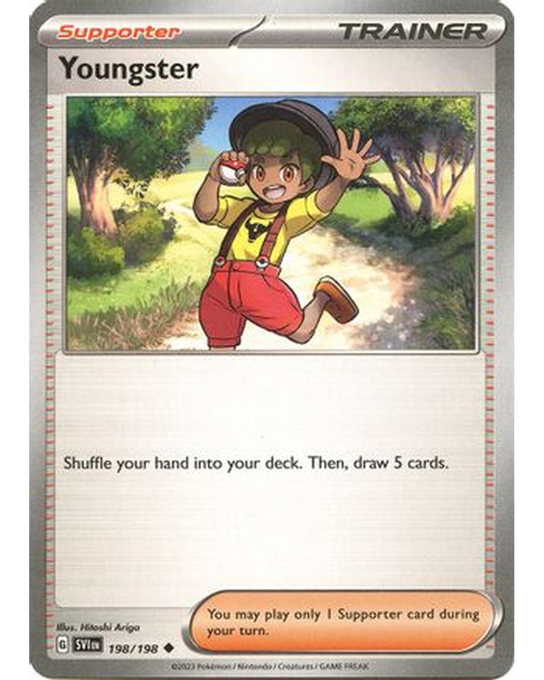 Youngster 198/198  - Reverse Holofoil SV01 Scarlet & Violet Base Set - Uncommon