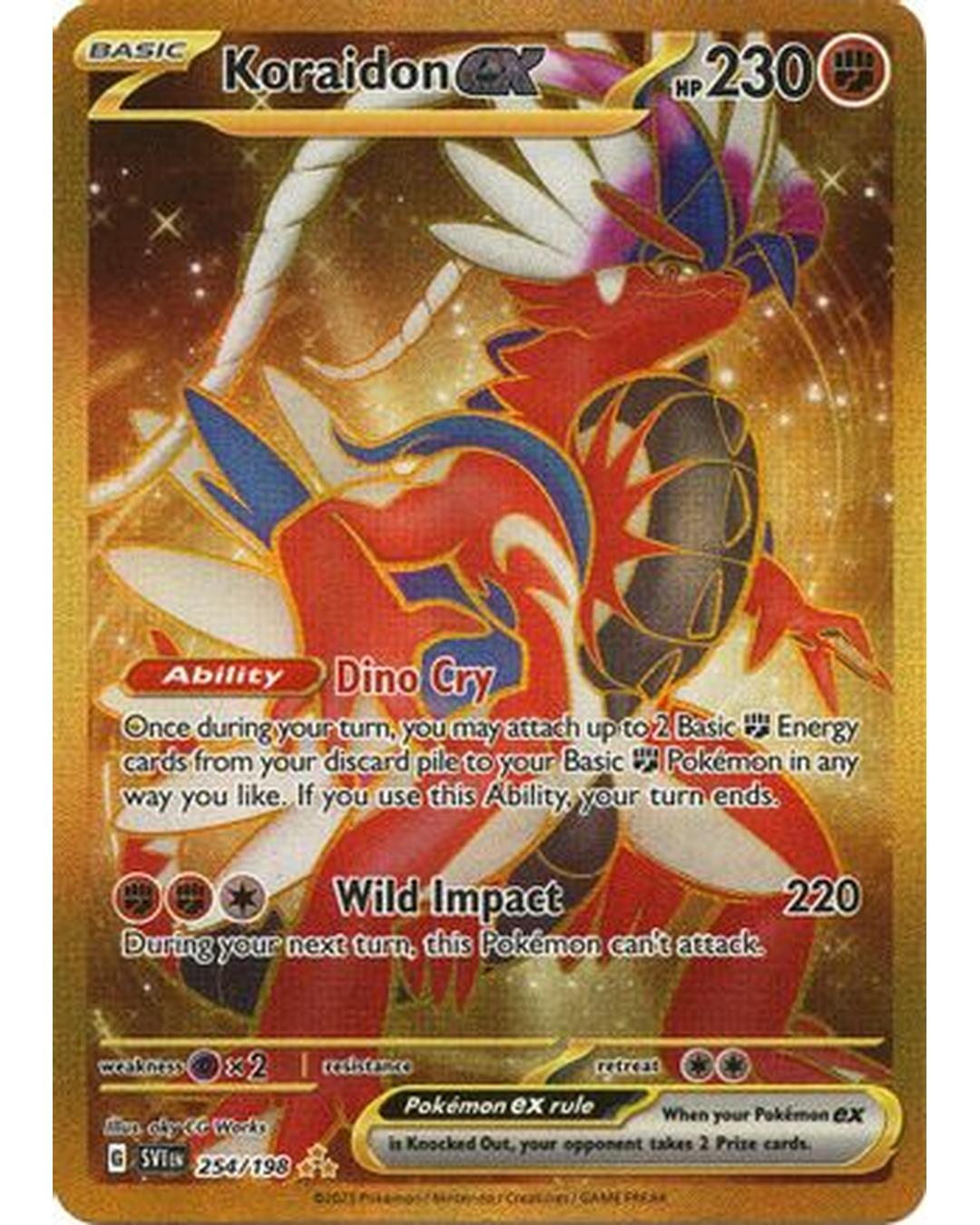 Koraidon ex 254/198  - Holofoil SV01 Scarlet & Violet Base Set - Hyper Rare