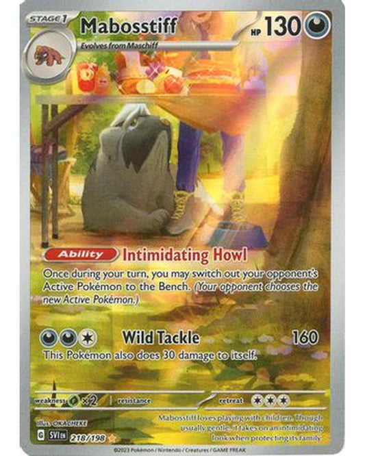 Mabosstiff 218/198  - Holofoil SV01 Scarlet & Violet Base Set - Illustration Rare