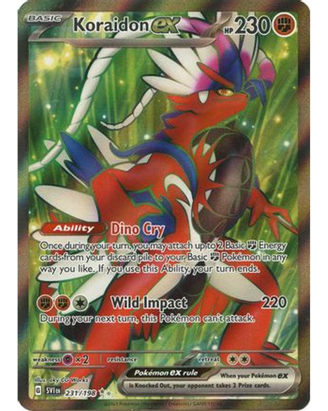 Koraidon ex 231/198  - Holofoil SV01 Scarlet & Violet Base Set - Ultra Rare