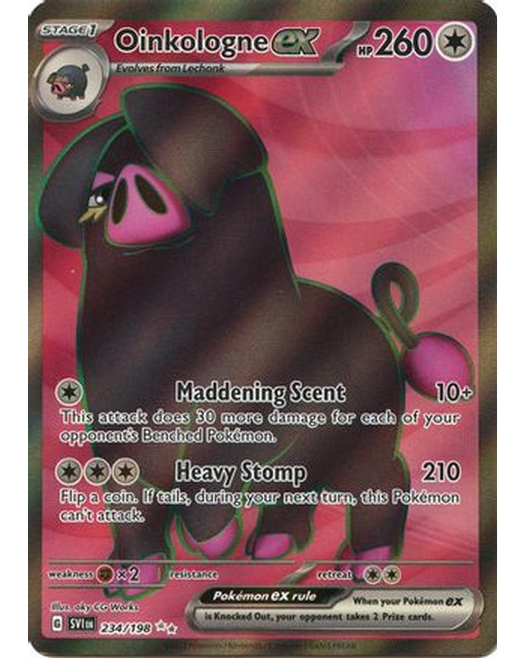 Oinkologne ex 234/198  - Holofoil SV01 Scarlet & Violet Base Set - Ultra Rare