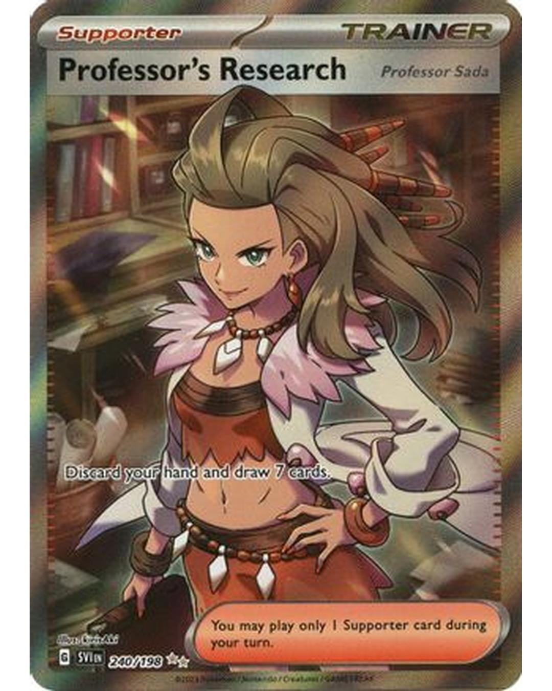 Professor's Research 240/198  - Holofoil SV01 Scarlet & Violet Base Set - Ultra Rare