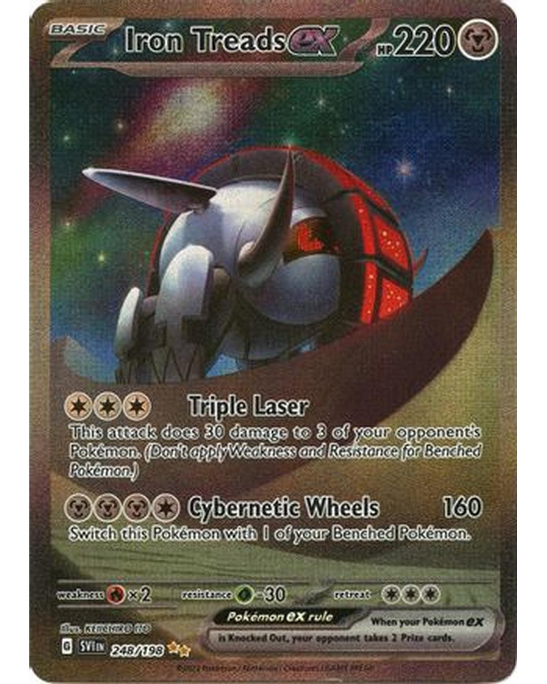 Iron Treads ex 248/198  - Holofoil SV01 Scarlet & Violet Base Set - Special Illustration Rare