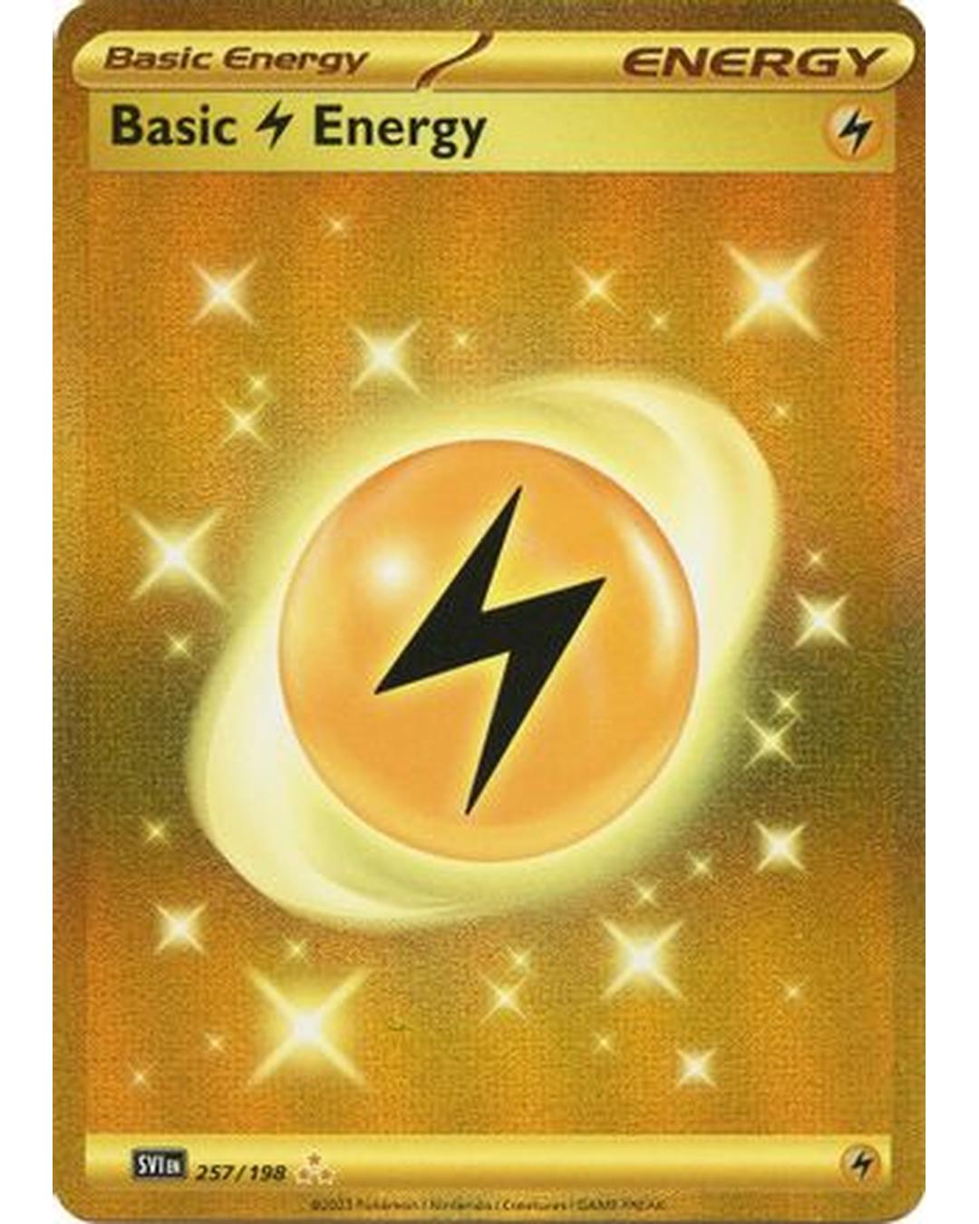 Basic Lightning Energy 257/198  - Holofoil SV01 Scarlet & Violet Base Set - Hyper Rare