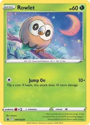 Rowlet SWSH220  - Holofoil Miscellaneous Cards & Products - Promo