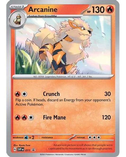 Arcanine 011  - Holofoil SV Scarlet & Violet Promo Cards - Promo