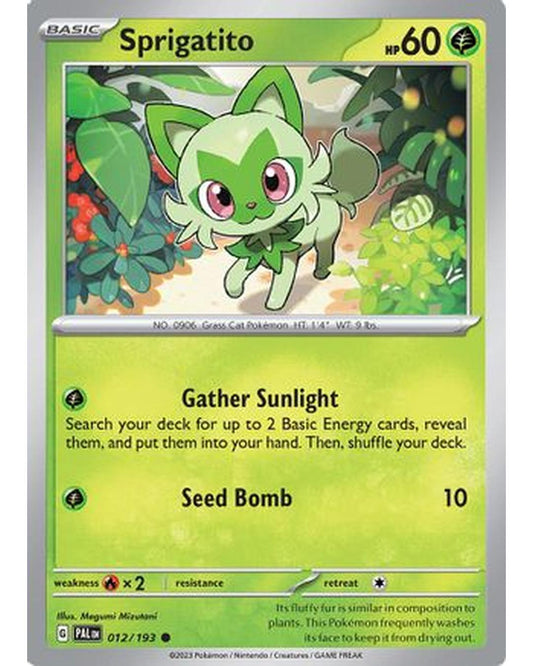 Sprigatito 012/193  SV02 Paldea Evolved - Common