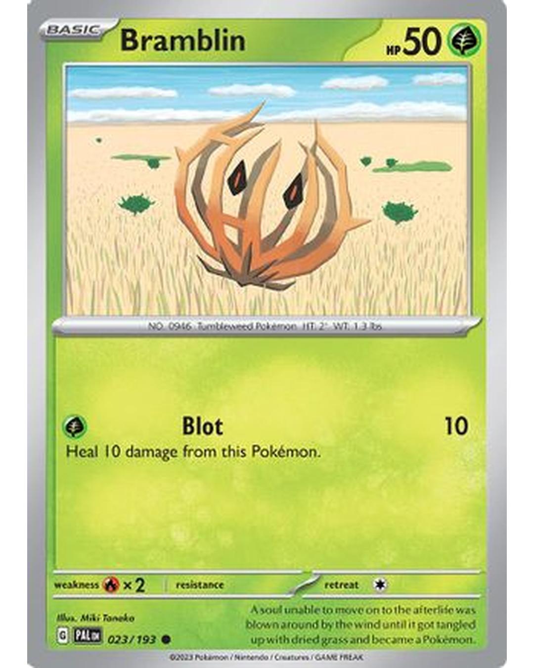 Bramblin 023/193  - Reverse Holofoil SV02 Paldea Evolved - Common