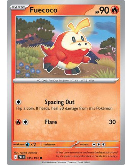 Fuecoco 035/193  - Reverse Holofoil SV02 Paldea Evolved - Common