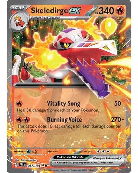 Skeledirge ex 037/193  - Holofoil SV02 Paldea Evolved - Double Rare