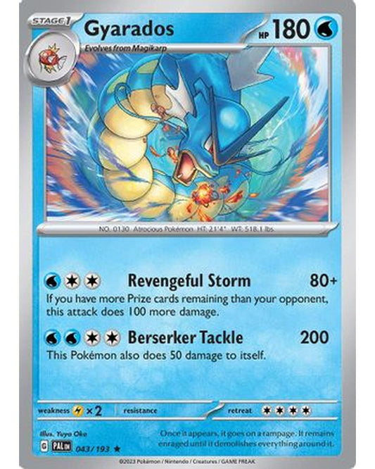 Gyarados 043/193  - Reverse Holofoil SV02 Paldea Evolved - Rare