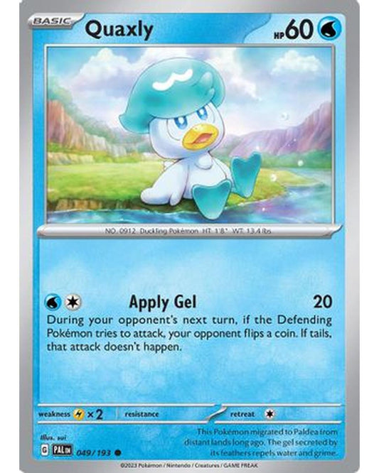 Quaxly 049/193  SV02 Paldea Evolved - Common