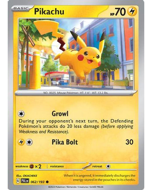 Pikachu 062/193  - Reverse Holofoil SV02 Paldea Evolved - Common
