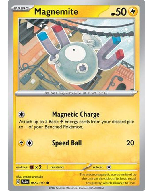 Magnemite 065/193  - Reverse Holofoil SV02 Paldea Evolved - Common