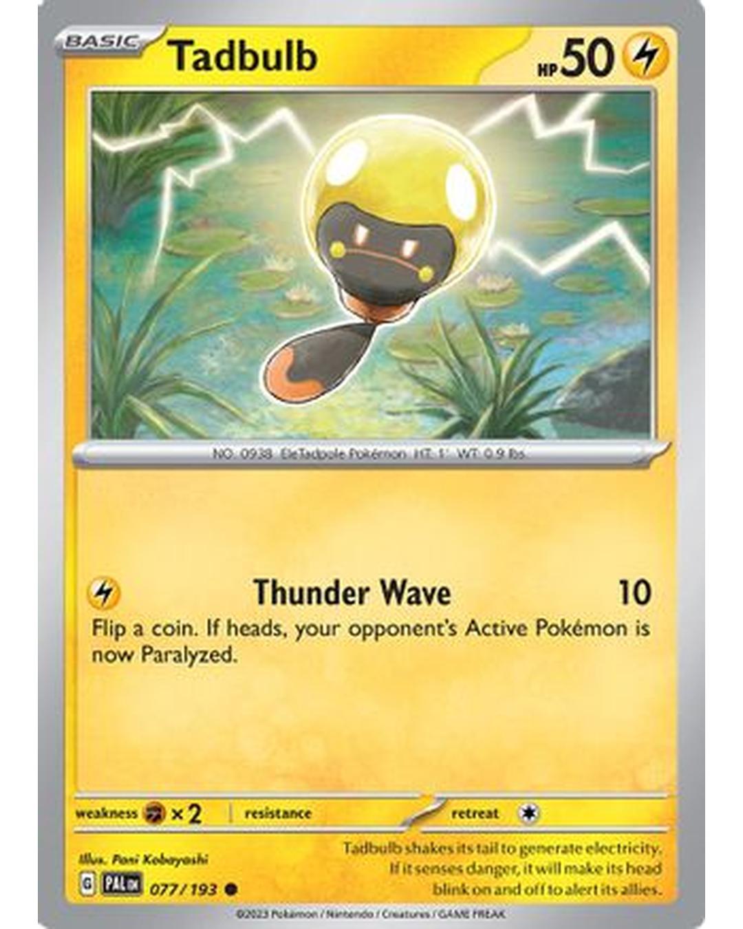 Tadbulb 077/193  - Reverse Holofoil SV02 Paldea Evolved - Common