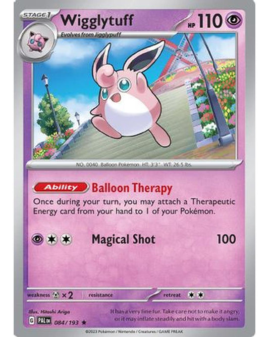Wigglytuff 084/193  - Reverse Holofoil SV02 Paldea Evolved - Rare