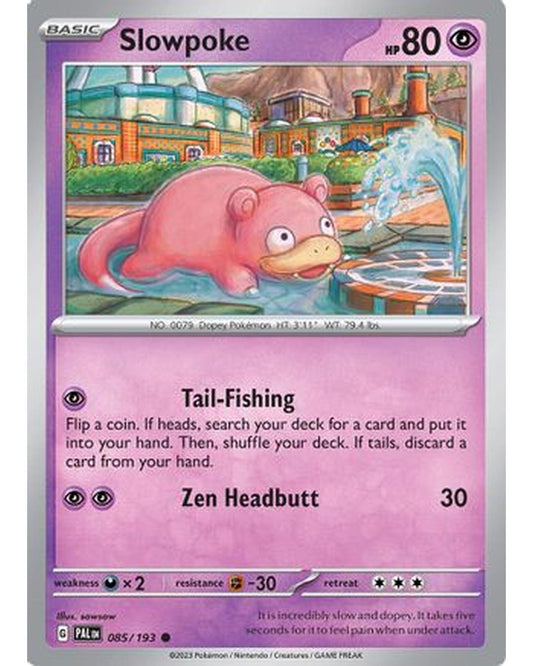 Slowpoke 085/193  - Reverse Holofoil SV02 Paldea Evolved - Common
